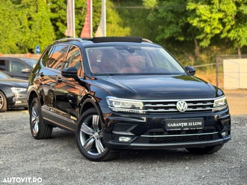 Negru Utilizat 2018 VW Tiguan Allspace Highline SUV | 20.499 EUR (Preț bun) - Imagine 1/4