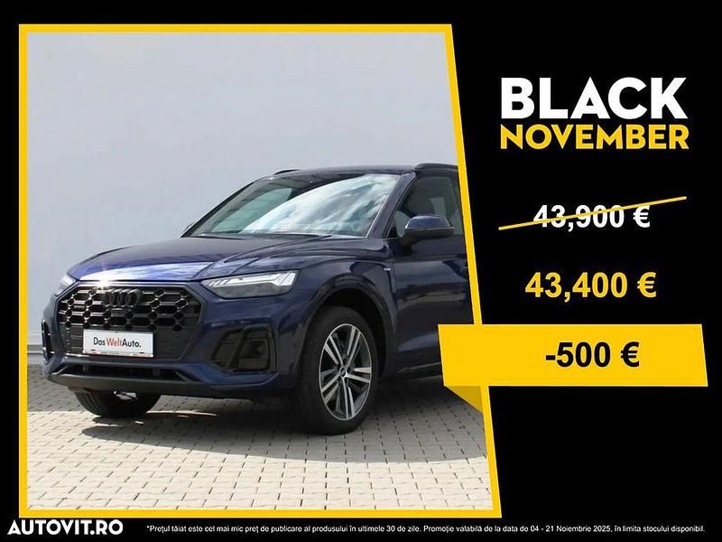 Albastru inchis metalic Utilizat 2022 Audi Q5 S-Line SUV | 43.400 EUR (Scump) - Imagine 1/4