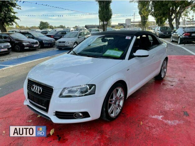 Second-hand Audi A3 Cabriolet S-Line 140 CP (102 kW) 2012 Alb Cabrio