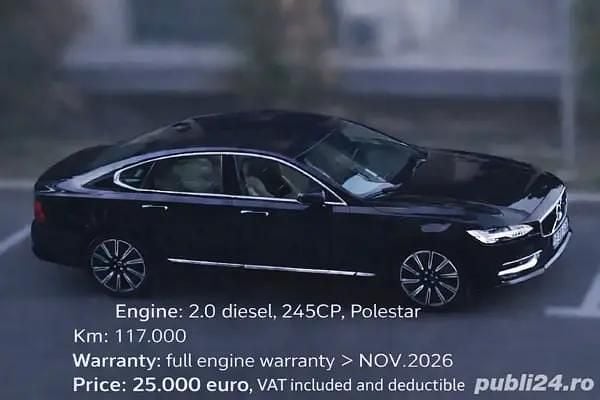 Second-hand Volvo S90 Inscription 240 CP (176 kW) 2017 Negru Berlinǎ