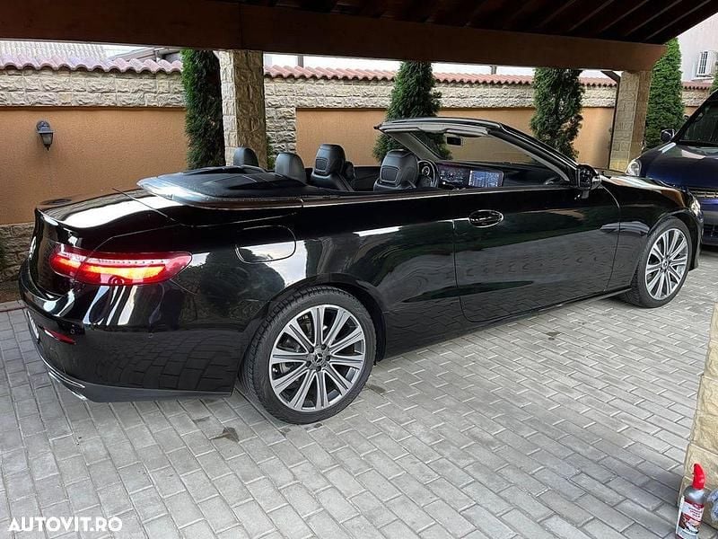 Second-hand Mercedes E200 184 CP (135 kW) 2018 Culoarenegru Cabrio