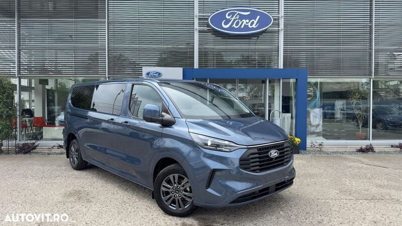Albastru Nouă 2025 Ford Transit Custom Titanium Van | 45.979 EUR - Imagine 1/4