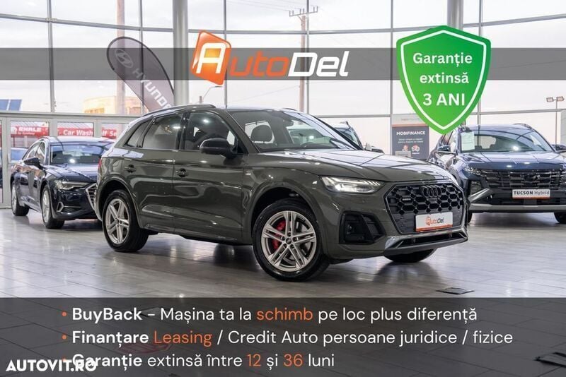 Verde Utilizat 2021 Audi Q5 S-Line SUV | 39.929 EUR (Puțin scump) - Imagine 1/4