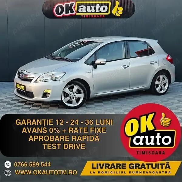 Argintiu Utilizat 2013 Toyota Auris Hybrid Hatchback | 7.700 EUR (Super Preț) - Imagine 1/4