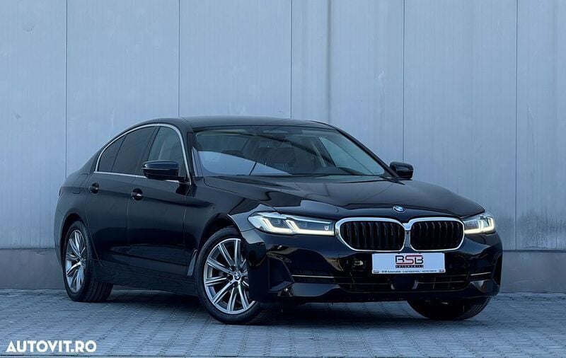 Negru Utilizat 2021 BMW 520 Luxury Line Berlinǎ | 29.488 EUR (Puțin scump) - Imagine 1/4