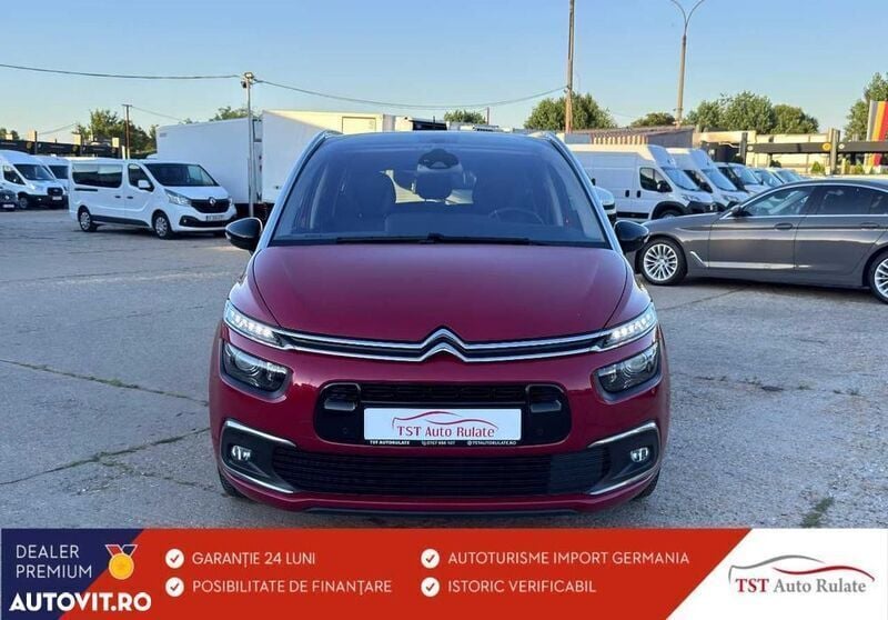 Rosu Utilizat 2021 Citroën C4 SpaceTourer Monovolum | 19.278 EUR - Imagine 1/4