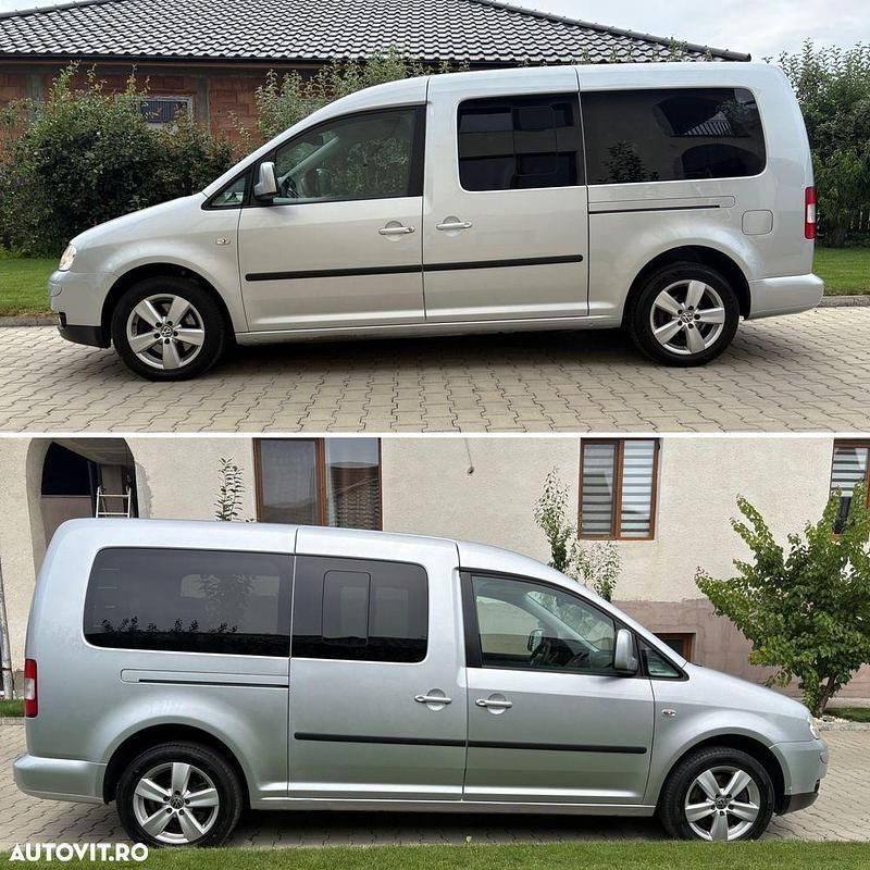 Gri Utilizat 2009 VW Caddy Maxi Team Monovolum | 5.999 EUR - Imagine 1/4