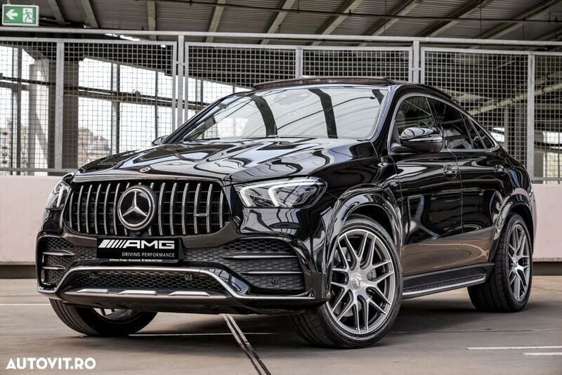 Negru Utilizat 2022 Mercedes GLE53 AMG AMG Coupe | 78.499 EUR - Imagine 1/4