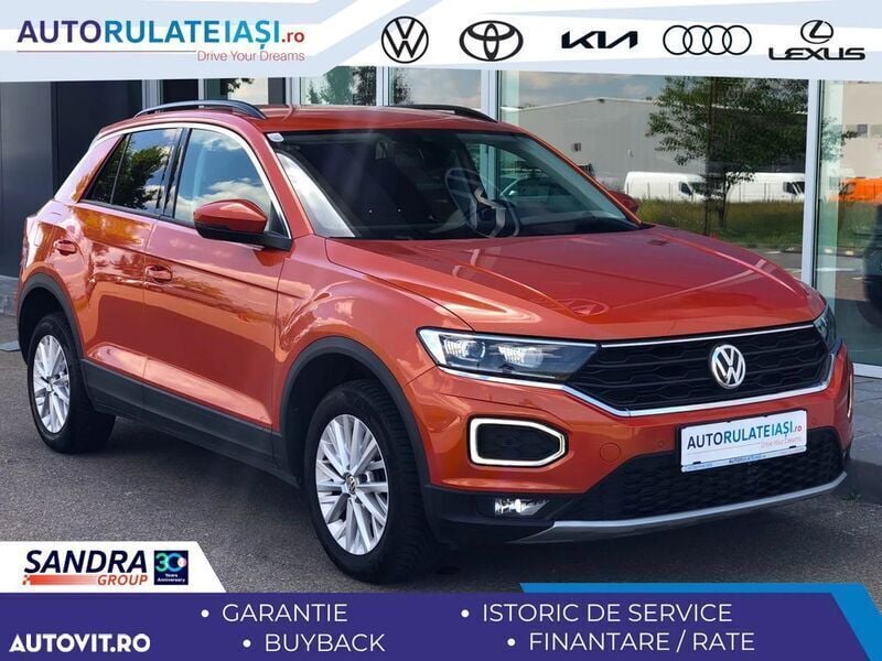 Portocaliu Utilizat 2018 VW T-Roc Design SUV | 16.590 EUR (Preț OK) - Imagine 1/4