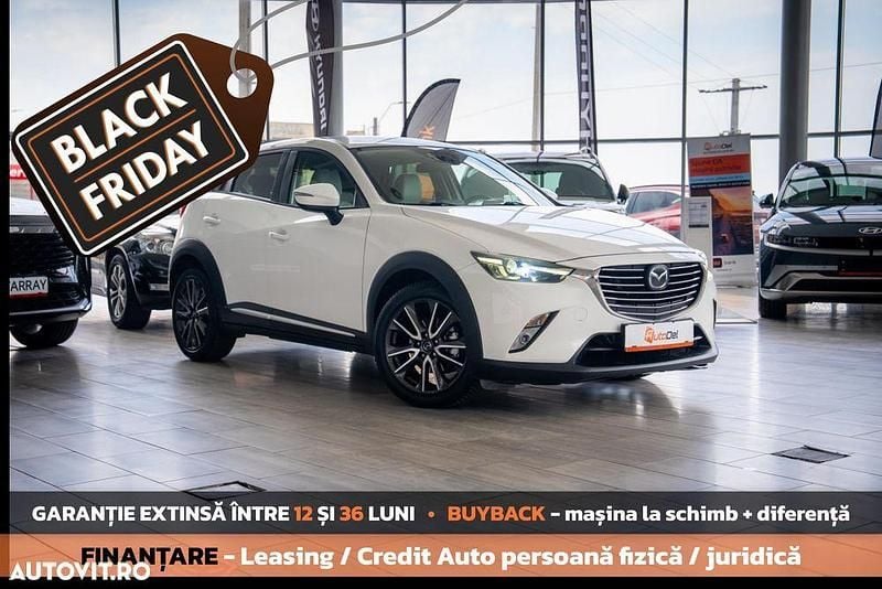 Alb Utilizat 2015 Mazda CX-3 Sports-Line SUV | 10.499 EUR (Preț OK) - Imagine 1/4