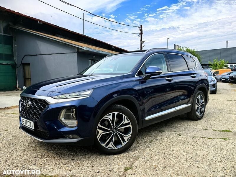 Albastru Utilizat 2020 Hyundai Santa Fe Premium SUV | 31.519 EUR (Scump) - Imagine 1/4