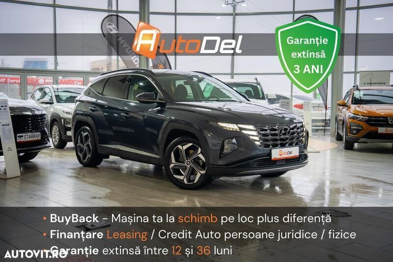 Gri Utilizat 2021 Hyundai Tucson Trend SUV | 26.944 EUR (Puțin scump) - Imagine 1/4