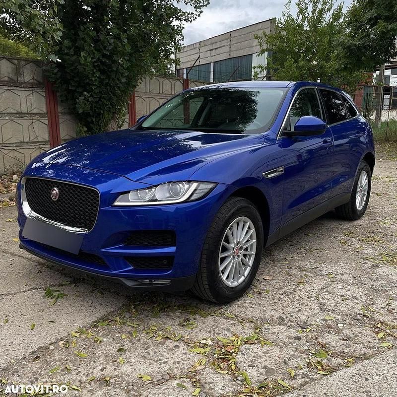 Culoarealbastru Utilizat 2018 Jaguar F-Pace Prestige SUV | 19.500 EUR (Preț OK) - Imagine 1/4
