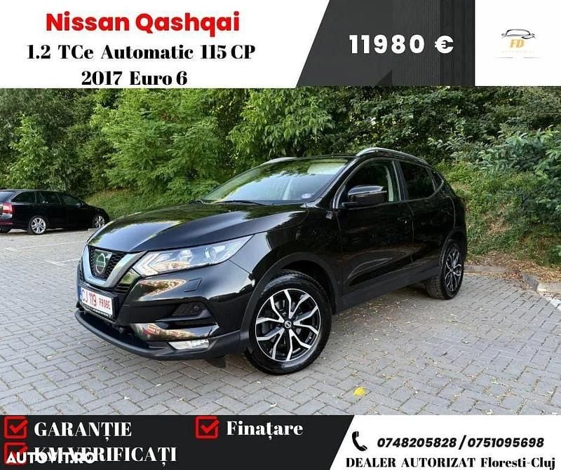 Culoarenegru Utilizat 2017 Nissan Qashqai N-Connecta SUV | 11.980 EUR (Preț OK) - Imagine 1/4