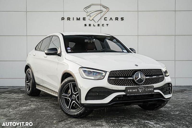 Culoarealb Utilizat 2020 Mercedes GLC300 AMG line Coupe | 38.970 EUR (Preț bun) - Imagine 1/4