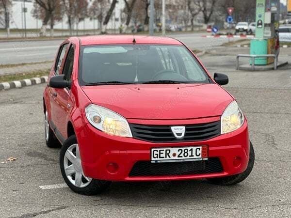 Roșu Utilizat 2010 Dacia Sandero Lauréate Hatchback | 3.690 EUR (Puțin scump) - Imagine 1/4