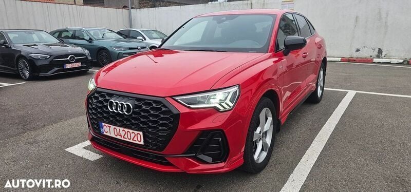 Rosu Utilizat 2021 Audi Q3 Sportback SUV | 33.320 EUR - Imagine 1/4