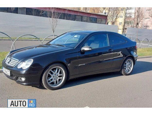 Negru Utilizat 2004 Mercedes C180 Coupe | 3.300 EUR (Preț OK) - Imagine 1/4