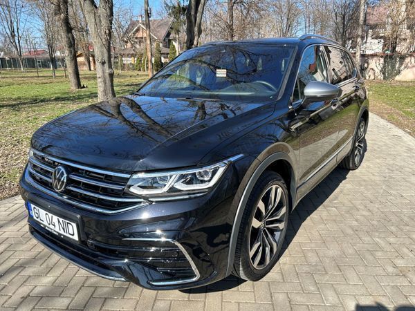Negru Utilizat 2023 VW Tiguan Allspace R-line SUV | 45.000 EUR - Imagine 1/4