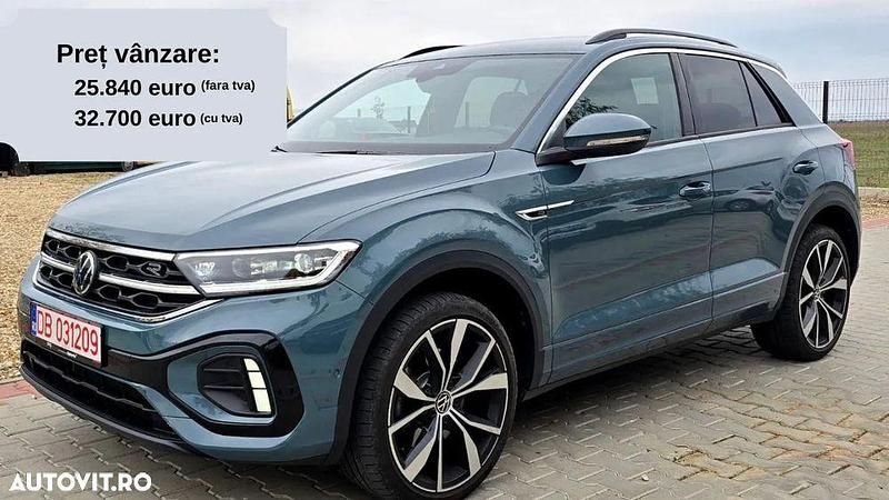 Culoarealbastru Utilizat 2022 VW T-Roc R-line SUV | 25.840 EUR (Super Preț) - Imagine 1/4