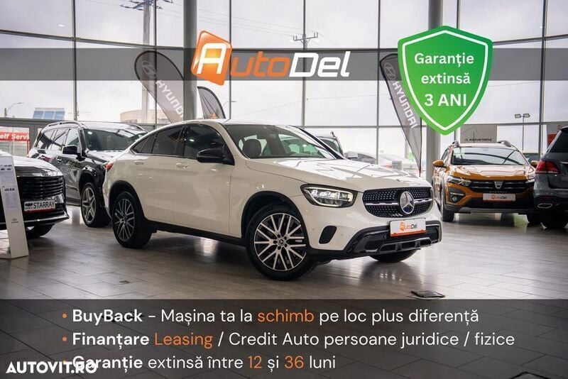 Alb Utilizat 2020 Mercedes GLC220 Coupe | 34.998 EUR (Super Preț) - Imagine 1/4