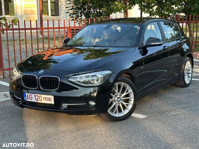 Negru Utilizat 2013 BMW 118 Sport Line Hatchback | 7.950 EUR (Preț OK) - Imagine 1/4