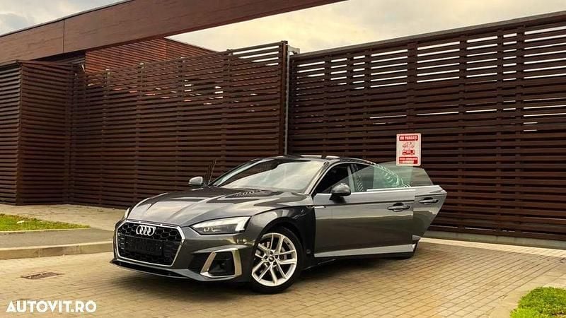 Gri Utilizat 2021 Audi A5 Sportback S-Line Berlinǎ | 27.990 EUR (Preț OK) - Imagine 1/4
