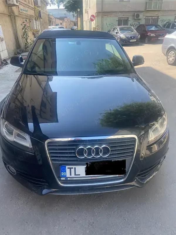 Negru Utilizat 2009 Audi A3 S-Line Cabrio | 4.700 EUR (Super Preț) - Imagine 1/4