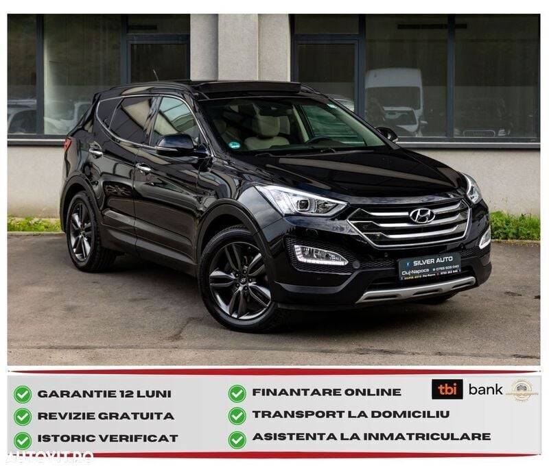 Negru Utilizat 2016 Hyundai Santa Fe Premium SUV | 14.850 EUR (Preț bun) - Imagine 1/4
