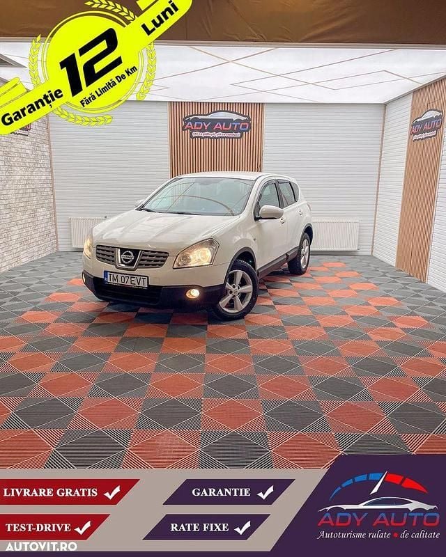 Alb Utilizat 2009 Nissan Qashqai Tekna SUV | 3.999 EUR (Preț bun) - Imagine 1/4