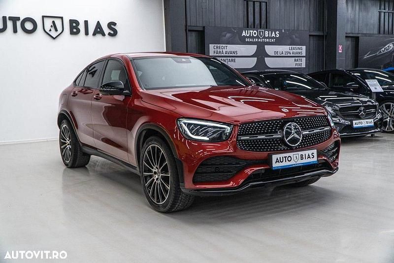 Second-hand Mercedes GLC300 AMG line Plus 258 CP (189 kW) 2019 Culoarenegru Coupe