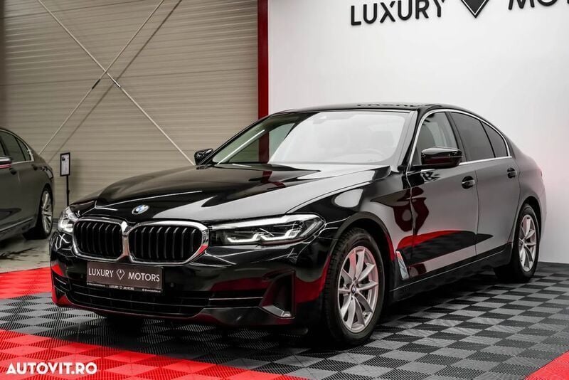 Negru Utilizat 2021 BMW 518 Berlinǎ | 26.775 EUR - Imagine 1/4