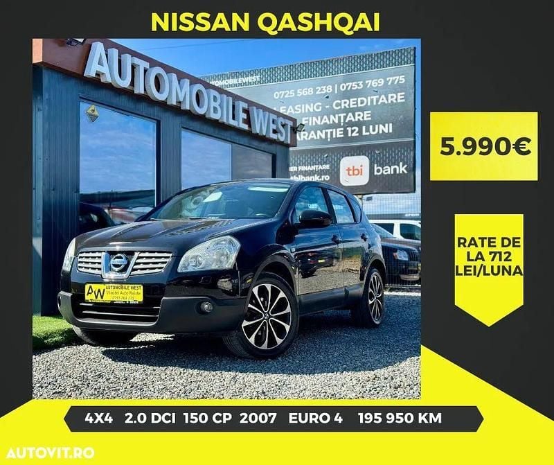 Culoarenegru Utilizat 2007 Nissan Qashqai Tekna SUV | 5.990 EUR (Preț OK) - Imagine 1/4