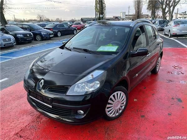 Second-hand Renault Clio GrandTour 75 CP (55 kW) 2008 Negru Break
