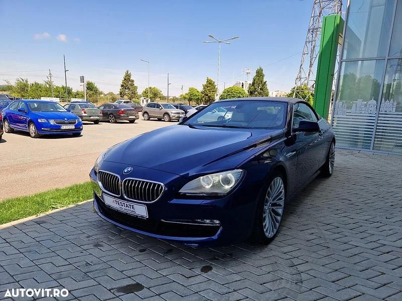 Albastru Utilizat 2011 BMW 640 Cabriolet Cabrio | 21.975 EUR - Imagine 1/4