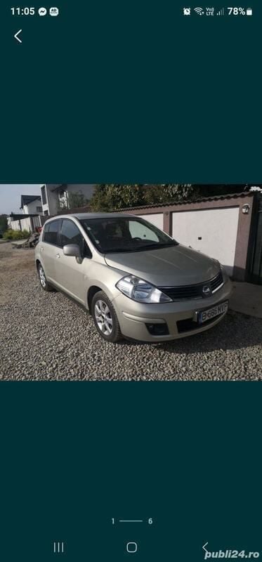 Auriu Utilizat 2007 Nissan Tiida Hatchback | 2.500 EUR - Imagine 1/4