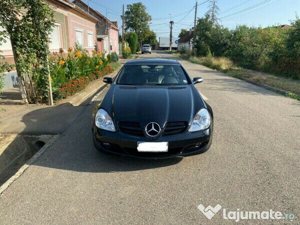 Negru Utilizat 2007 Mercedes SLK200 Cabrio | 9.600 EUR - Imagine 1/4