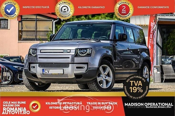 Gri Utilizat 2021 Land Rover Defender SUV | 52.949 EUR - Imagine 1/4