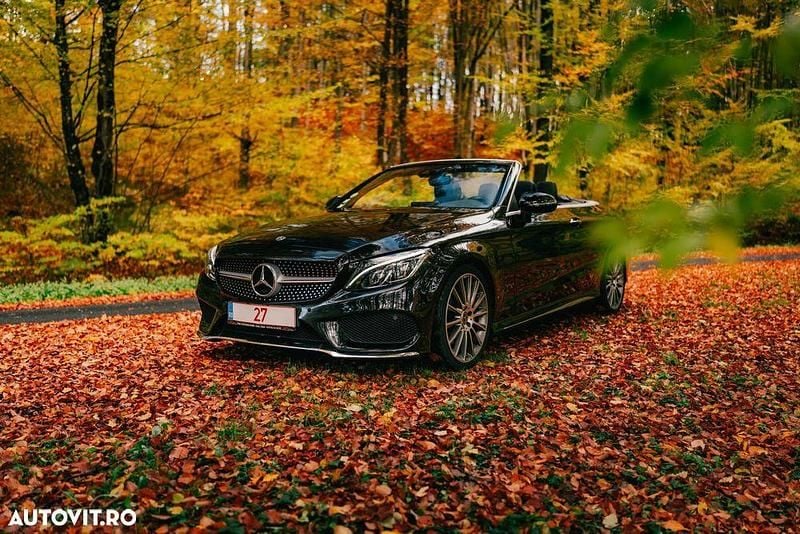 Culoarenegru Utilizat 2018 Mercedes C220 AMG line Cabrio | 25.990 EUR (Preț OK) - Imagine 1/4