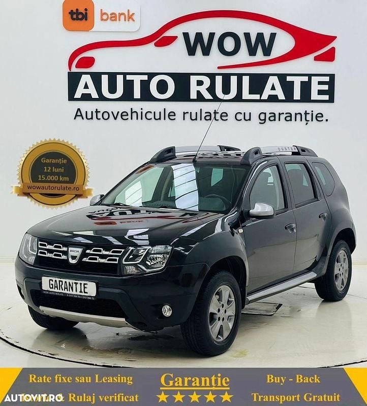 Negru Utilizat 2014 Dacia Duster SUV | 8.290 EUR (Puțin scump) - Imagine 1/4