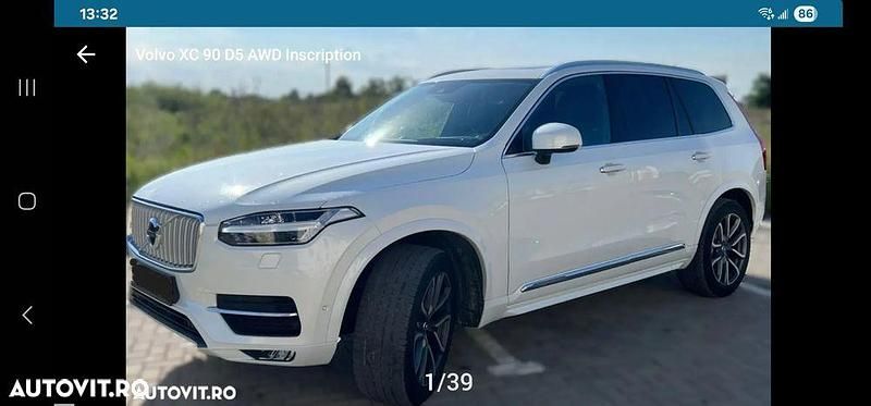 Culoarealb Utilizat 2018 Volvo XC90 Inscription SUV | 30.599 EUR (Preț OK) - Imagine 1/4
