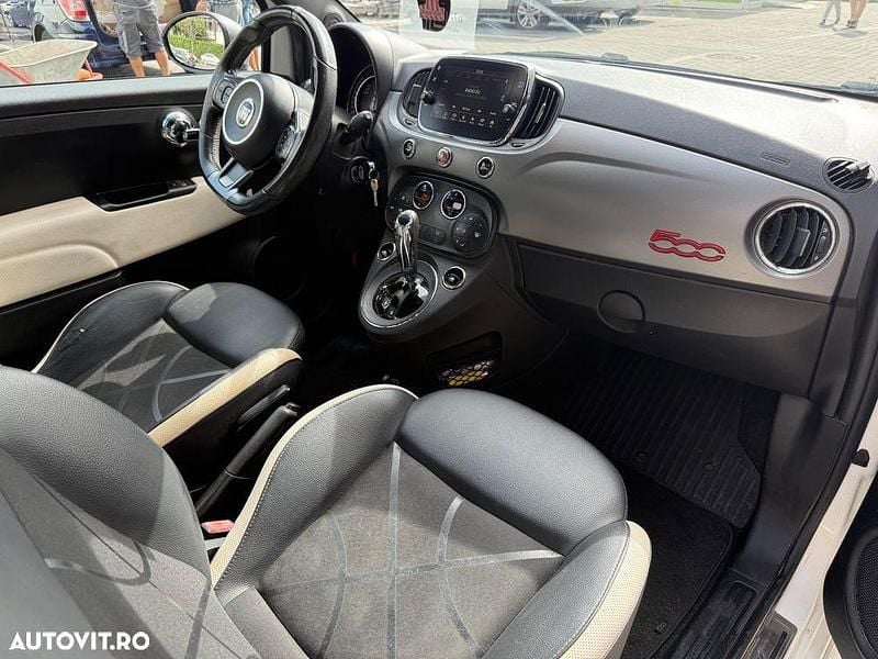 Second-hand Fiat 500 69 CP (50 kW) 2017 Culoarealb Hatchback