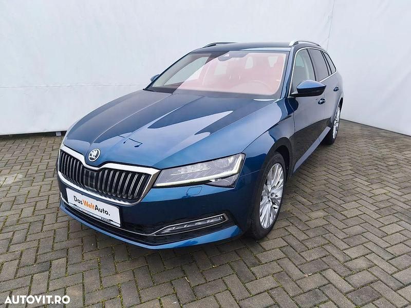 Culoarealbastru Second-hand 2022 Skoda Superb Style Break | 23.397 EUR (Preț OK) - Imagine 1/4