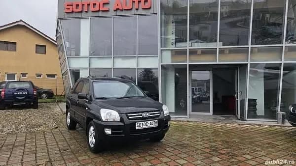 Negru Utilizat 2007 Kia Sportage SUV | 3.650 EUR (Puțin scump) - Imagine 1/4