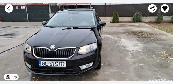 Negru Utilizat 2015 Skoda Octavia Break | 9.100 EUR (Super Preț) - Imagine 1/4