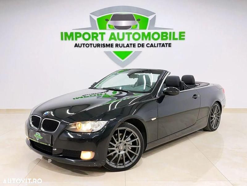 Culoarenegru Utilizat 2009 BMW 320 Cabriolet Cabrio | 8.999 EUR - Imagine 1/4