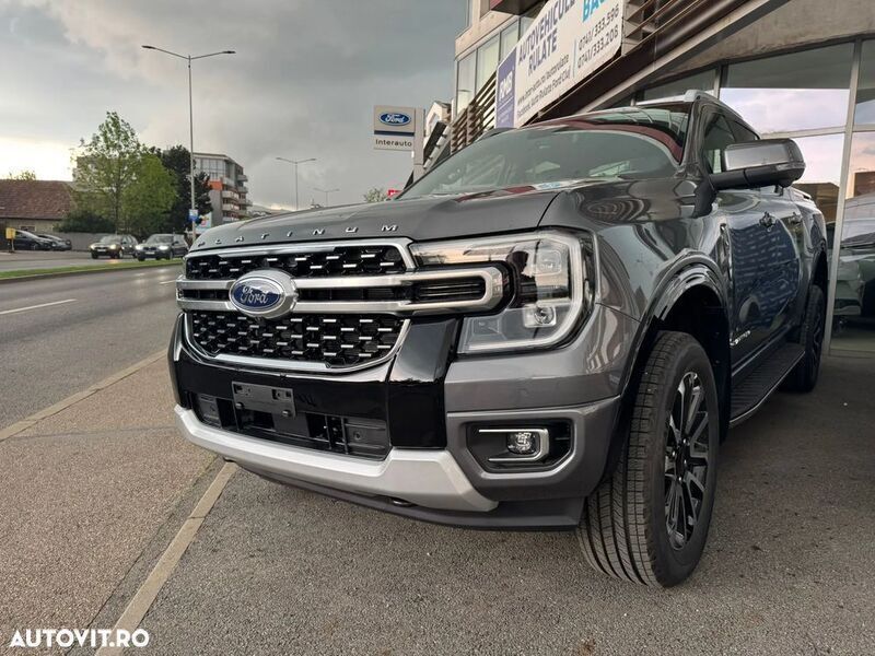 Gri Nouă 2025 Ford Ranger Platinum Pickup | 61.214 EUR (Puțin scump) - Imagine 1/4