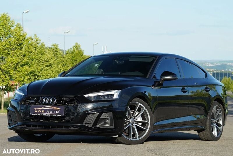Negru Utilizat 2020 Audi A5 Sportback S-Line Coupe | 23.999 EUR (Preț bun) - Imagine 1/4