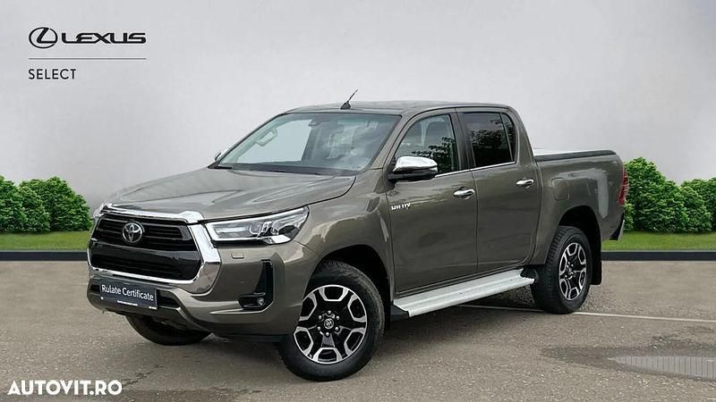Verde Utilizat 2021 Toyota HiLux Executive Pickup | 40.571 EUR (Preț bun) - Imagine 1/4