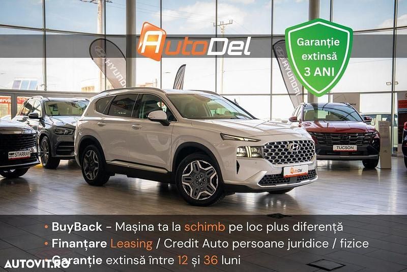 Alb Utilizat 2021 Hyundai Santa Fe Prime SUV | 32.536 EUR (Puțin scump) - Imagine 1/4